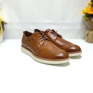 George Jonaah Wingtip Oxford Dress Shoes Size 9 Memory Insole True To Size Fit